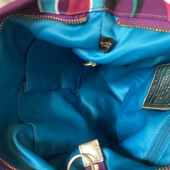 Coach Poppy Pop C Glam Spotlight Colorful Signature Shoulder Handbag Tote - Picture 7 of 7